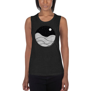 Midnight Waves Ladies’ Muscle Tank