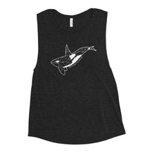 Load image into Gallery viewer, Geo Orca Ladies’ Muscle Tank
