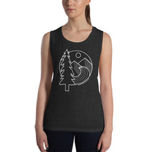 Load image into Gallery viewer, Adventure Awaits Ladies’ Muscle Tank
