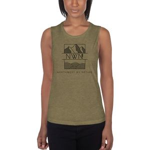 Northwest By Nature Logo Ladies’ Muscle Tank