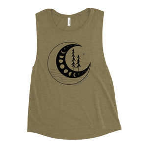 Moon Phases Ladies’ Muscle Tank