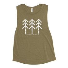 Load image into Gallery viewer, Tree Rings Ladies’ Muscle Tank
