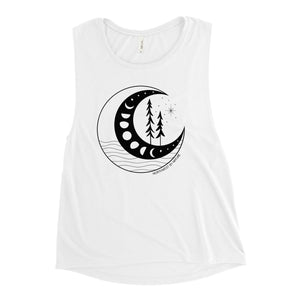 Moon Phases Ladies’ Muscle Tank