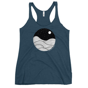 Midnight Waves Women's Racerback Tank