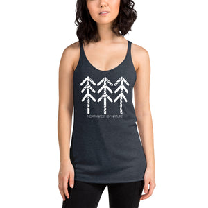 Tree Rings Ladies Racerback Tank