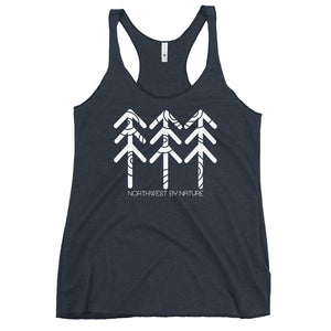 Tree Rings Ladies Racerback Tank