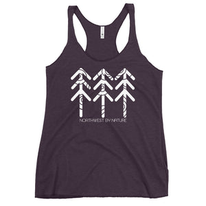 Tree Rings Ladies Racerback Tank